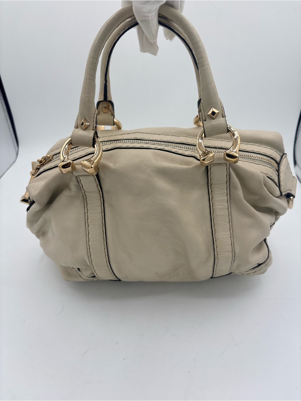 Gucci Vintage Horsebit Nail Boston Bag